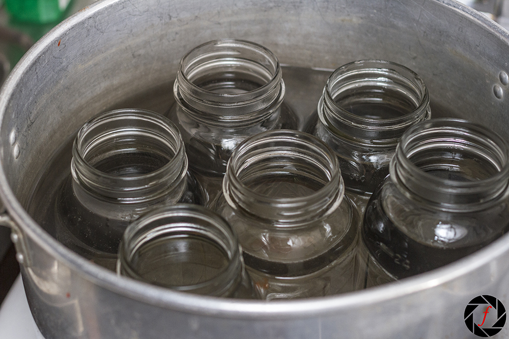 Sterilizing the bottles